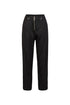 Straight Cut Trousers With Metal Detail